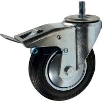 Колесо поворотные с болтом и тормозом d 125 мм -  магазин крепежа «ТАТМЕТИЗ»