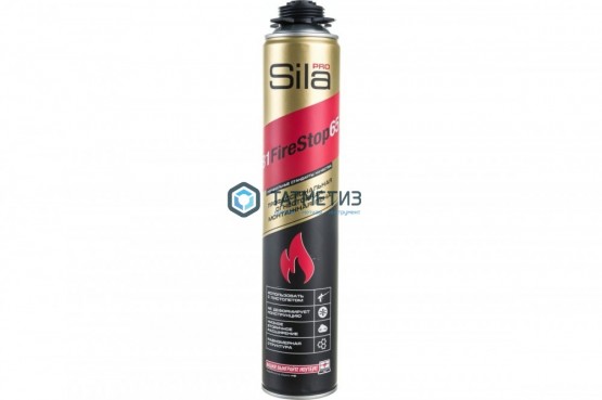 Пена монтажная проф огнестойкая Sila Pro B1 Firestop 65 850мл -  магазин крепежа «ТАТМЕТИЗ»