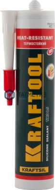 Герметик силиконовый KRAFTOOL КРАСНЫЙ, температуростойкий (от -62 С до 275 С), 300мл -  магазин крепежа «ТАТМЕТИЗ»