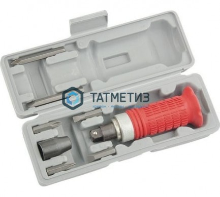 Набор отвертка ударно-поворотная 1/2", набор бит, 6 шт., обрезиненная ручка, в пласт. боксе// Matrix -  магазин крепежа «ТАТМЕТИЗ»