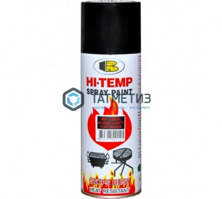 Краска аэроз. BOSNY 520 мл. №1200 ЖАРОСТОЙКАЯ ЧЕРНАЯ матовая до 600С | «ТАТМЕТИЗ» Краска аэроз. BOSNY 520 мл. №1200 ЖАРОСТОЙКАЯ ЧЕРНАЯ матовая до 600С - магазин крепежа «ТАТМЕТИЗ»