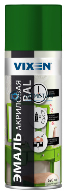 Краска аэроз. VIXEN  ЗЕЛЕНЫЙ МОХ  VX-36005 RAL 6005 520 ml./6 -  магазин крепежа «ТАТМЕТИЗ»