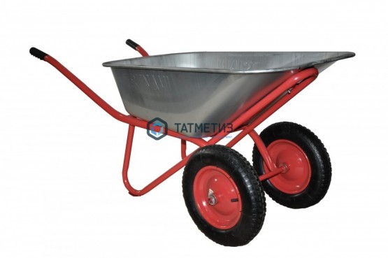 Тачка строительная двухколесная, 250 кг, 3.25-8, объем 110л, TSUNAMI | «ТАТМЕТИЗ» Тачка строительная двухколесная, 250 кг, 3.25-8, объем 110л, TSUNAMI - магазин крепежа «ТАТМЕТИЗ»