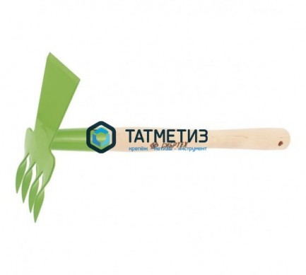 Рыхлитель 4-зубый, витой зуб, комбинированный, профиль "трапеция", деревянная рукоятка// СИБРТЕХ Рос | «ТАТМЕТИЗ» Рыхлитель 4-зубый, витой зуб, комбинированный, профиль "трапеция", деревянная рукоятка// СИБРТЕХ Рос - магазин крепежа «ТАТМЕТИЗ»