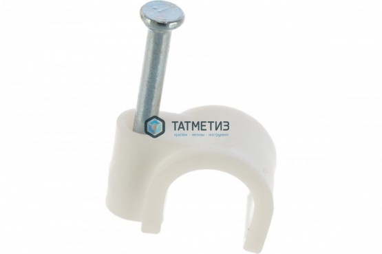 Скоба-держатель для круглого кабеля 10 мм, 40 шт.// Сибртех | «ТАТМЕТИЗ» Скоба-держатель для круглого кабеля 10 мм, 40 шт.// Сибртех - магазин крепежа «ТАТМЕТИЗ»