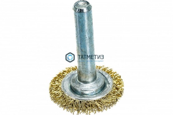 Щетка для дрели дисковая 30 мм, латунированная витая проволока// Matrix | «ТАТМЕТИЗ» Щетка для дрели дисковая 30 мм, латунированная витая проволока// Matrix - магазин крепежа «ТАТМЕТИЗ»