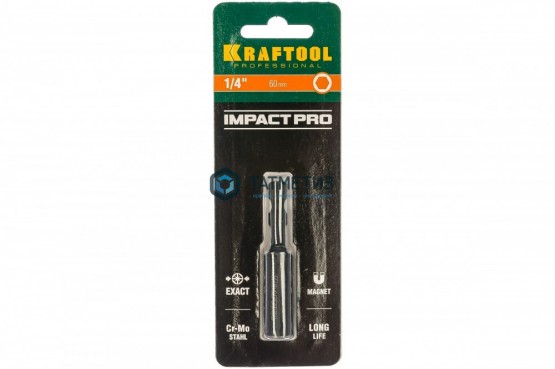 Адаптер для бит магнитный  60мм, для ударных шуруповертов KRAFTOOL PRO Impact Pro -  магазин крепежа «ТАТМЕТИЗ»