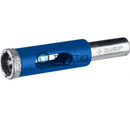 Сверло ЗУБР "ЭКСПЕРТ" алмазное трубчатое по кафелю, керамике, зерно 60, 3мм | «ТАТМЕТИЗ» Сверло ЗУБР "ЭКСПЕРТ" алмазное трубчатое по кафелю, керамике, зерно 60, 3мм - магазин крепежа «ТАТМЕТИЗ»