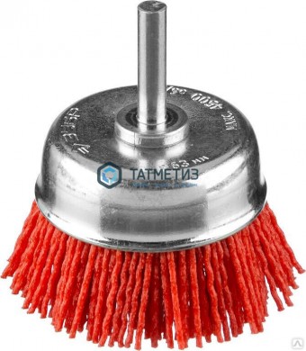 Щетка для дрели чашка  50 мм, нейлоновая проволока с абразивным покрытием, ЗУБР ПРОФ -  магазин крепежа «ТАТМЕТИЗ»