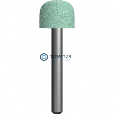 Шарошка абразивная, оксид алюминия, закругленная 25 х 25 мм, пос.6мм, Практика -  магазин крепежа «ТАТМЕТИЗ»