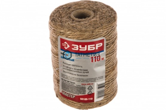 Шпагат ЗУБР джутовый, строительно-отделочный, 110м | «ТАТМЕТИЗ» Шпагат ЗУБР джутовый, строительно-отделочный, 110м - магазин крепежа «ТАТМЕТИЗ»