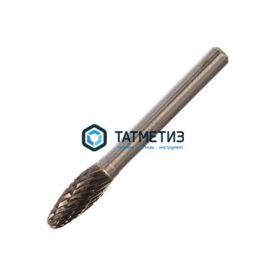 Шарошка борфреза по металлу, тв.сплав., язык пламени, Н0820М06, d=8мм, l=20мм, пос.6мм, SEB 407SL-H0 | «ТАТМЕТИЗ» Шарошка борфреза по металлу, тв.сплав., язык пламени, Н0820М06, d=8мм, l=20мм, пос.6мм, SEB 407SL-H0 - магазин крепежа «ТАТМЕТИЗ»