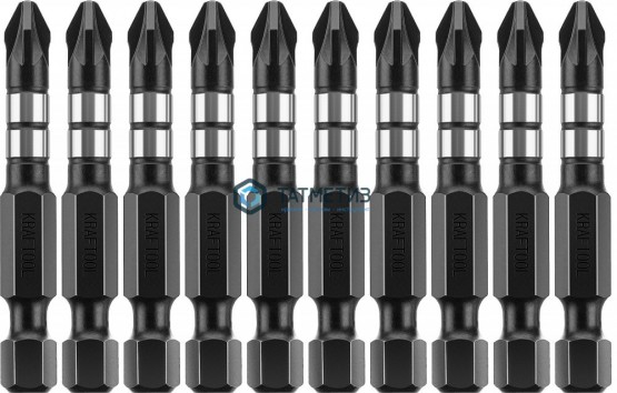 Бита  PZ2- 50, KRAFTOOL "Impact Pro", 10шт/уп -  магазин крепежа «ТАТМЕТИЗ»