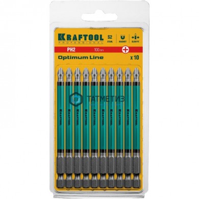 Бита  PH2-100, KRAFTOOL "Optimum Line", 10шт/уп -  магазин крепежа «ТАТМЕТИЗ»