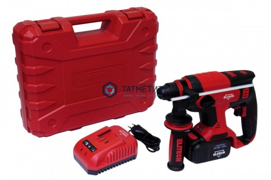 Перфоратор аккум. ELITECH ПA 18БЛМ (SDS+,18В,б/щет,1 акк*4.0Ач,Li-ion,3реж,1.7Дж,2.8кг,кейс) | «ТАТМЕТИЗ» Перфоратор аккум. ELITECH ПA 18БЛМ (SDS+,18В,б/щет,1 акк*4.0Ач,Li-ion,3реж,1.7Дж,2.8кг,кейс) - магазин крепежа «ТАТМЕТИЗ»