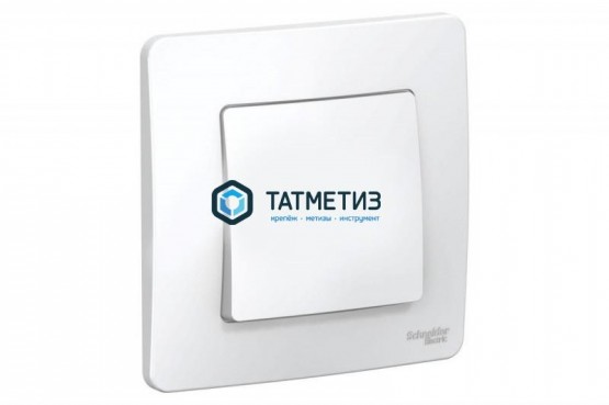 Выключатель 1-кл. ОП BLANCA, 10A, 250B, белый, с изол. пластиной, Schneider Electric -  магазин крепежа «ТАТМЕТИЗ»