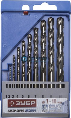 Набор сверл 2,5-10,2мм, Р5М5, шлиф, проф, комб покрыт-парооксид/кобальт,ц/х,7шт URAGAN "SHERKHAN" -  магазин крепежа «ТАТМЕТИЗ»