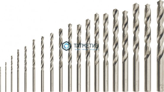 Набор сверл по металлу, 1-10 мм (через 0,5 мм), HSS, 19 шт.,пластик.коробка цил. хвостовик// Сибртех -  магазин крепежа «ТАТМЕТИЗ»