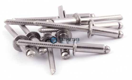 Заклепка 4,0 х 12 вытяжная нерж А2/А2 DIN 7337 | «ТАТМЕТИЗ» Заклепка 4,0 х 12 вытяжная нерж А2/А2 DIN 7337 - магазин крепежа «ТАТМЕТИЗ»