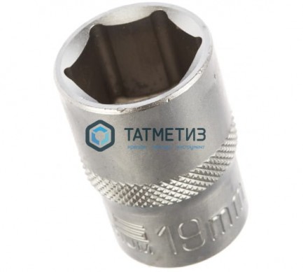Торцевая головка 1/2", 19 мм, 6-гранная, CrV // Stels -  магазин крепежа «ТАТМЕТИЗ»