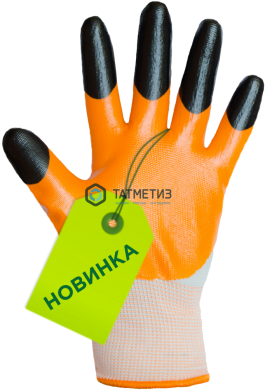 Перчатки нейлон/нитрил ДВОЙНОЙ облив -  магазин крепежа «ТАТМЕТИЗ»