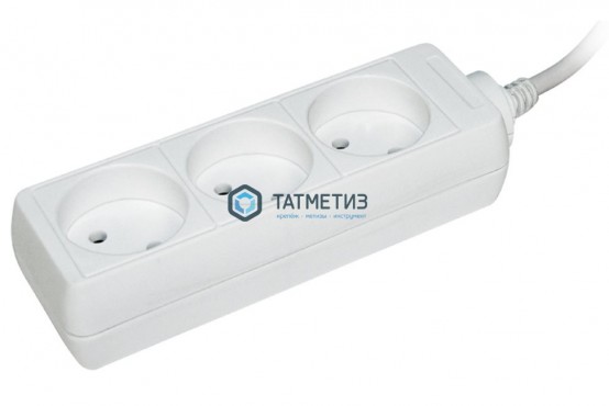 Удлинитель 3х3м б/з 10А IP20 У3 2P ИЭК WYP10-06-03-03-N -  магазин крепежа «ТАТМЕТИЗ»