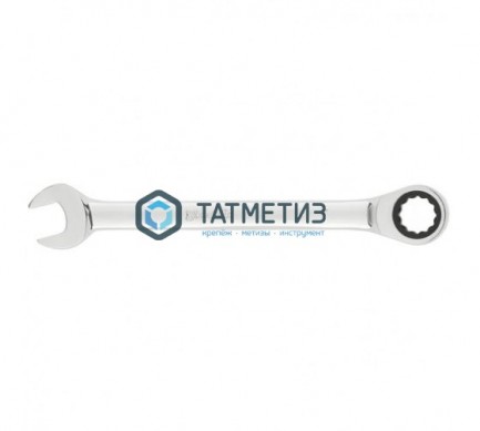 Ключ комбинированный трещоточный, 24мм, CrV, зеркальный хром// MATRIX PROFESSIONAL -  магазин крепежа «ТАТМЕТИЗ»