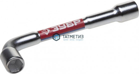Ключ торцовый 10 мм ЗУБР двухсторонний L-образный, проходной | «ТАТМЕТИЗ» Ключ торцовый 10 мм ЗУБР двухсторонний L-образный, проходной - магазин крепежа «ТАТМЕТИЗ»