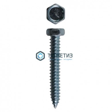 Саморез DIN 7976 шестигр. головка, острый 6,3х70 | «ТАТМЕТИЗ» Саморез DIN 7976 шестигр. головка, острый 6,3х70 - магазин крепежа «ТАТМЕТИЗ»