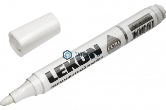Маркер БЕЛЫЙ Lekon Extra White 3мм -  магазин крепежа «ТАТМЕТИЗ»