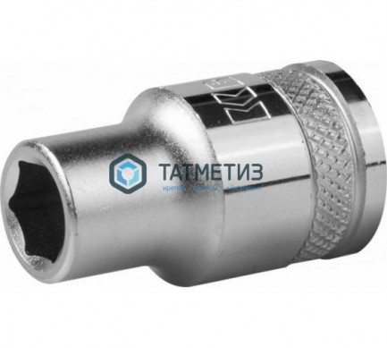 Торцевая головка 1/2", 10 мм KRAFTOOL "INDUSTRIE QUALITAT", Cr-V, FLANK, хромосатинированная -  магазин крепежа «ТАТМЕТИЗ»