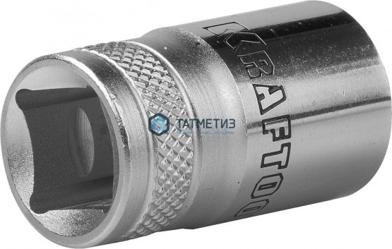 Торцевая головка 1/2", 22 мм KRAFTOOL "INDUSTRIE QUALITAT", Cr-V, FLANK, хромосатинированная -  магазин крепежа «ТАТМЕТИЗ»