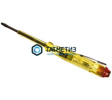 Тестер напряжения 100-500В, 140мм, желтая ручка -  магазин крепежа «ТАТМЕТИЗ»
