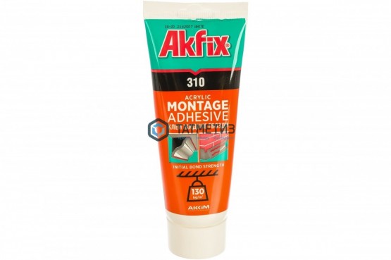 Клей монтажный акриловый Akfix 310 250 гр (36) -  магазин крепежа «ТАТМЕТИЗ»