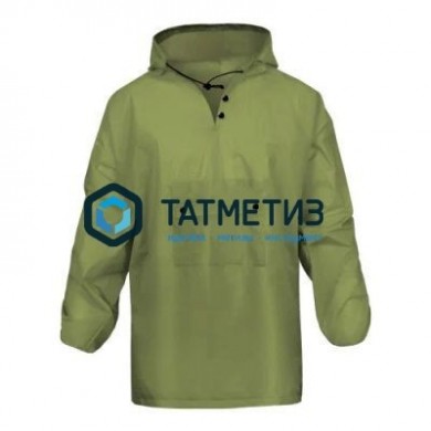 Дождевик HOODY зеленый EVA с капюшоном (с рез. на рукавах) 100мк Komfi/30 -  магазин крепежа «ТАТМЕТИЗ»