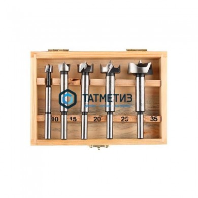 Набор сверл ФОРСТНЕРА по дереву, 10-35 x 90 мм, в пластиковом боксе, 5шт ЗУБР | «ТАТМЕТИЗ» Набор сверл ФОРСТНЕРА по дереву, 10-35 x 90 мм, в пластиковом боксе, 5шт ЗУБР - магазин крепежа «ТАТМЕТИЗ»