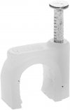Скоба-держатель STAYER для круглого кабеля, с оцинкованным гвоздем, 5 мм, 100 шт -  магазин крепежа  «ТАТМЕТИЗ»