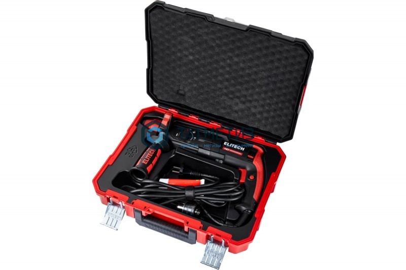 Перфоратор ELITECH RH0928RE (SDS+,AVC, 850Вт,3реж,3.2 Дж,0-5150уд/м,адаптер,кейс) Перфоратор ELITECH RH0928RE (SDS+,AVC, 850Вт,3реж,3.2 Дж,0-5150уд/м,адаптер,кейс)
