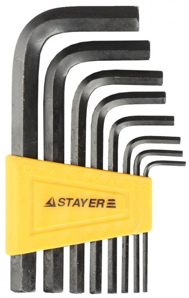 Набор ключей имбусовых HEX, 2-10 мм, 8 шт STAYER "STANDARD" -  магазин крепежа  «ТАТМЕТИЗ»