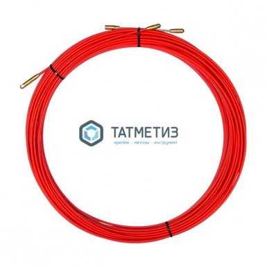 Протяжка кабельная REXANT (мини УЗК в бухте), стеклопруток, d=3,5 мм 30 м, красная -  магазин «ТАТМЕТИЗ»