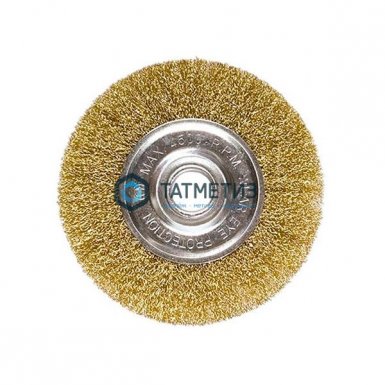 Щетка для УШМ дисковая 150 мм, 22 мм, плоская металлическая // MATRIX -  магазин «ТАТМЕТИЗ»
