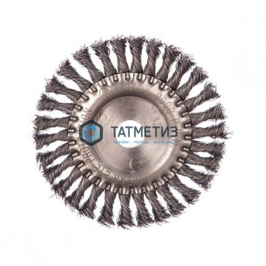 Щетка для УШМ дисковая 150 мм, 22 мм, плоская крученая проволока// MATRIX -  магазин «ТАТМЕТИЗ»