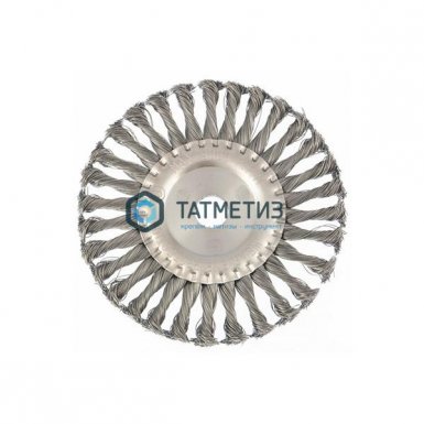 Щетка для УШМ дисковая 175 мм, 22 мм, плоская крученая проволока// MATRIX -  магазин крепежа  «ТАТМЕТИЗ»