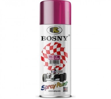 Краска аэроз. BOSNY 520 мл. №030  РОЗОВАЯ -  магазин крепежа «ТАТМЕТИЗ»