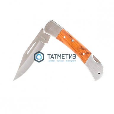 Нож STAYER складной с деревянными вставками, большой -  магазин крепежа  «ТАТМЕТИЗ»