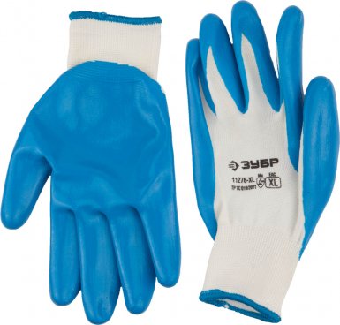 Перчатки ЗУБР маслостойкие для точных работ, с нитриловым покрытием, размер XL (10) -  магазин крепежа  «ТАТМЕТИЗ»