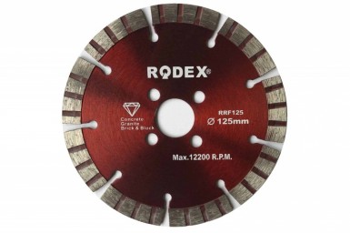 Диск алмазный сегментный 125 х 22,23 х 10 мм  Rodex RRF125 -  магазин крепежа  «ТАТМЕТИЗ»