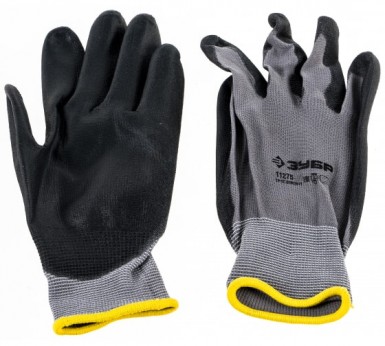 Перчатки ЗУБР "МАСТЕР" для точных работ с полиуретановым покрытием, размер L (9) -  магазин крепежа  «ТАТМЕТИЗ»