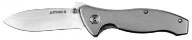 Нож складной, с металлической рукояткой, средний STAYER "PROFI" -  магазин крепежа  «ТАТМЕТИЗ»