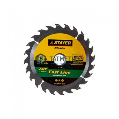 Диск пильный по дереву 210х30мм, 24Т STAYER MASTER "FAST-Line" | «ТАТМЕТИЗ» Диск пильный по дереву 210х30мм, 24Т STAYER MASTER "FAST-Line" - магазин крепежа «ТАТМЕТИЗ»